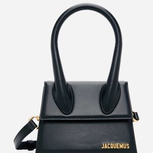 Jacquemus MINI Le Chiquito Bag Black Leather Authentic